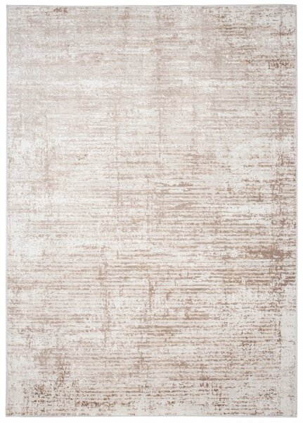 Makro Abra Moderní kusový koberec PORTLAND D177E Abstraktní hnědý bílý Rozměr: 80x150 cm
