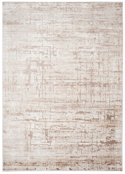 Makro Abra Moderní kusový koberec PORTLAND D175E Abstraktní hnědý bílý Rozměr: 80x150 cm