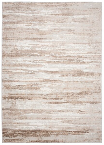 Makro Abra Moderní kusový koberec PORTLAND D158E Abstraktní hnědý bílý Rozměr: 60x300 cm