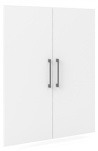 Skříň Modulo 89 x 40 x 221,5 cm, dveře dřevo, dub sonoma / bílá