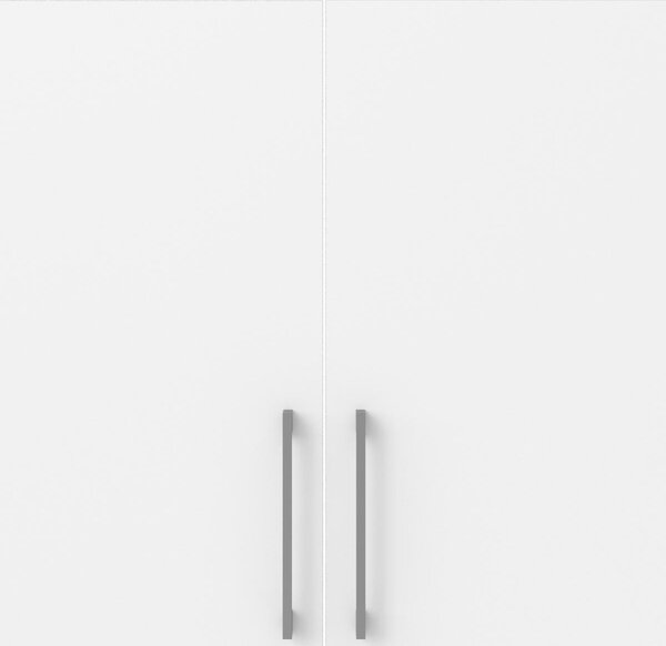 Skříň Modulo 89 x 40 x 221,5 cm, dveře dřevo, dub sonoma / bílá