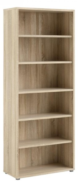 Skříň Modulo 89 x 40 x 221,5 cm, dveře dřevo, dub sonoma / bílá