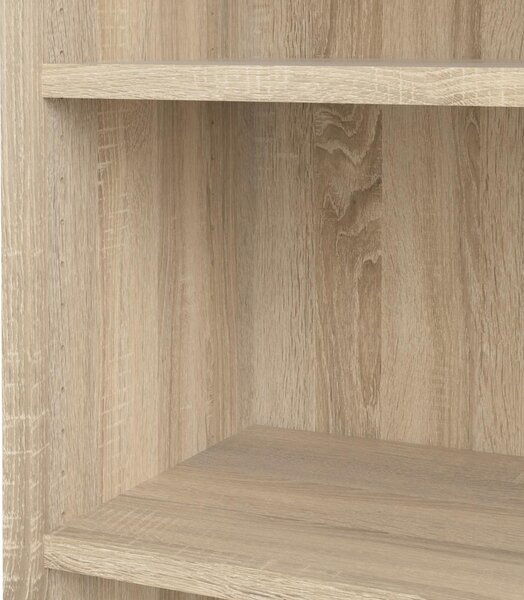 Skříň Modulo 89 x 40 x 221,5 cm, dveře dřevo, dub sonoma / bílá