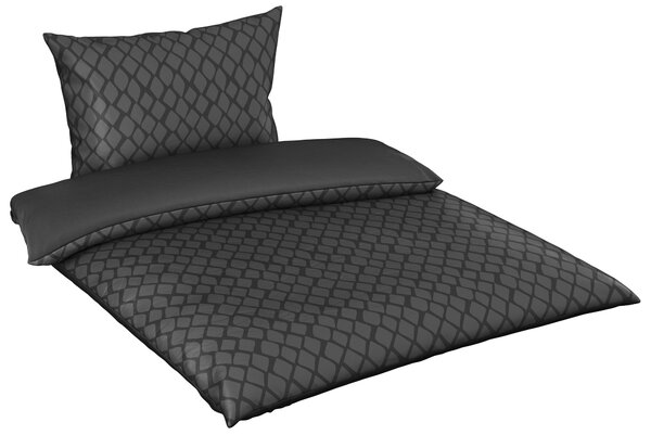 POVLEČENÍ, satén, antracitová, barvy stříbra, 140/200 cm Dieter Knoll - Povlečení