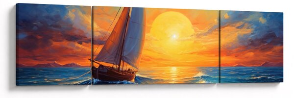 Obraz - Plachetnice (170x50 cm)