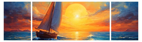 Obraz - Plachetnice (170x50 cm)