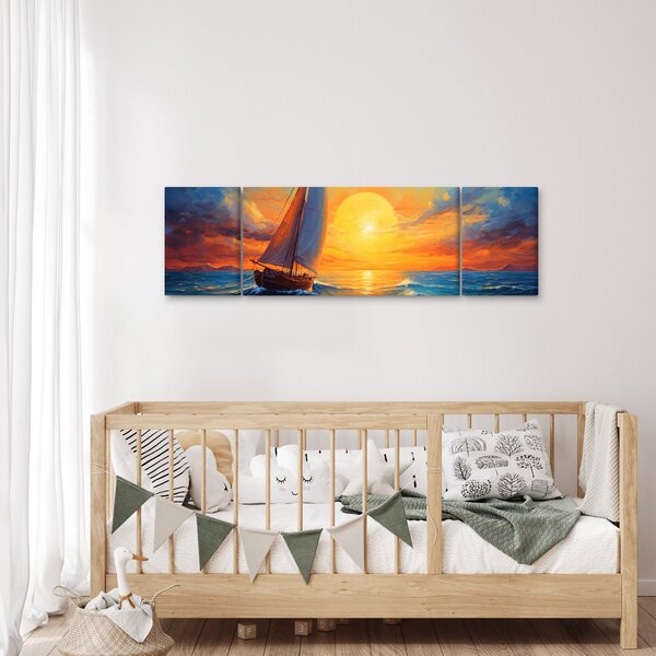 Obraz - Plachetnice (170x50 cm)