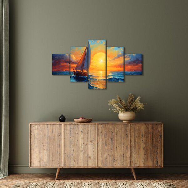 Obraz - Plachetnice (125x70 cm)