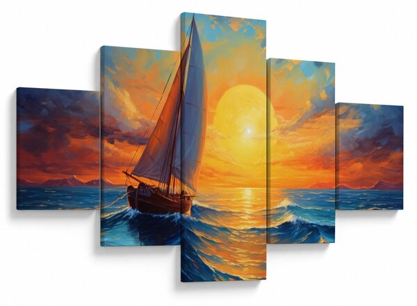 Obraz - Plachetnice (125x70 cm)