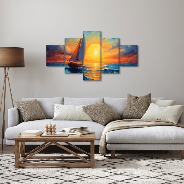 Obraz - Plachetnice (125x70 cm)