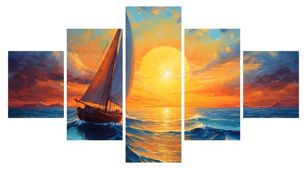 Obraz - Plachetnice (125x70 cm)