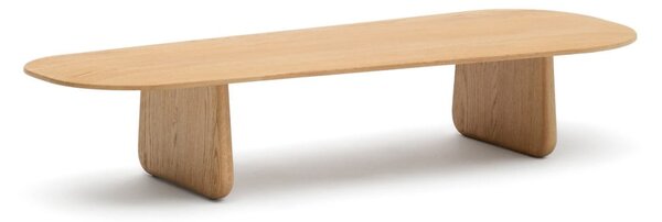 Konferenční stolek z dubového dřeva v přírodní barvě 64x146 cm Pirita – Kave Home