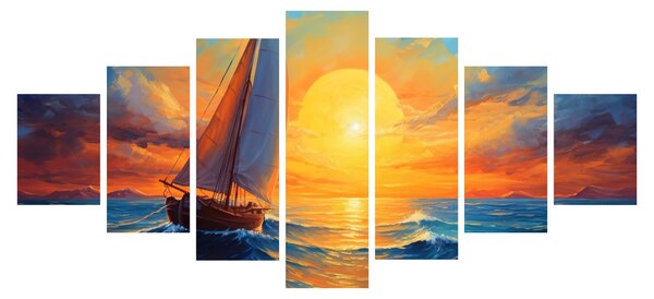 Obraz - Plachetnice (210x100 cm)
