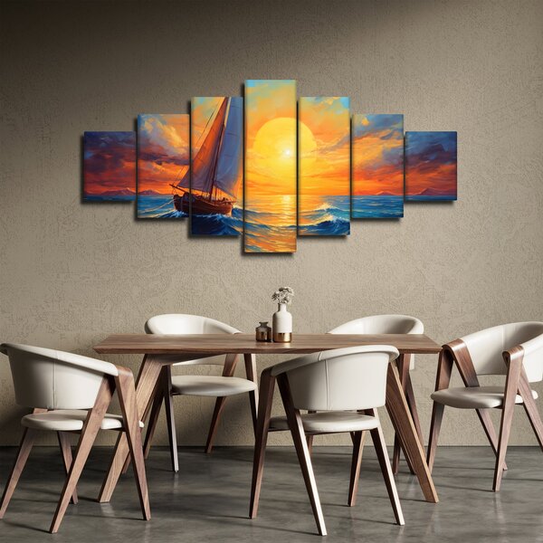 Obraz - Plachetnice (210x100 cm)