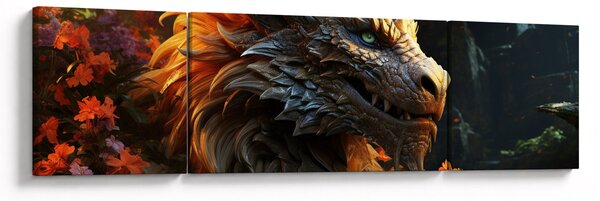 Obraz - Drak (170x50 cm)