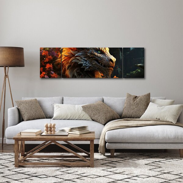 Obraz - Drak (170x50 cm)