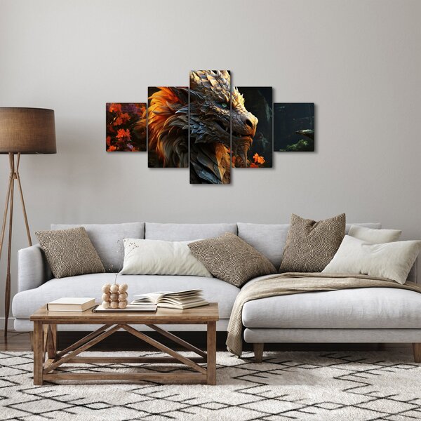 Obraz - Drak (125x70 cm)