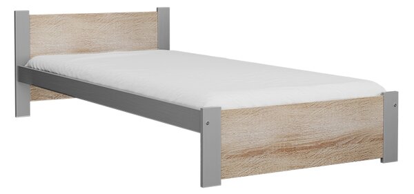 Postel IKAROS 90 x 200 cm, dub sonoma/šedá