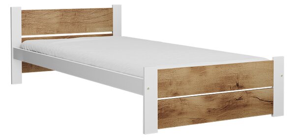 Postel IKAROS DOUBLE 90 x 200 cm, dub artisan/bílá