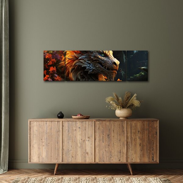 Obraz - Drak (170x50 cm)