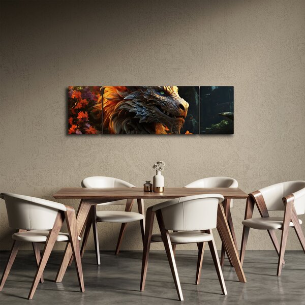 Obraz - Drak (170x50 cm)