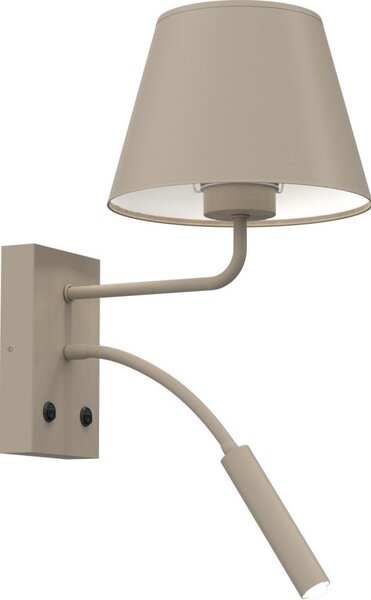 Nástěnná lampa ARDEN 1xE27/15W/230V + 1xG9/8W béžová