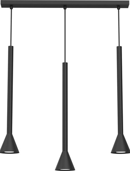 Lustr na lanku MAZZO 3xGU10/8W/230V černá