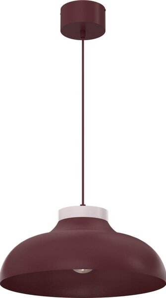 Lustr na lanku BASCA 1xE27/15W/230V burgundy/krémová