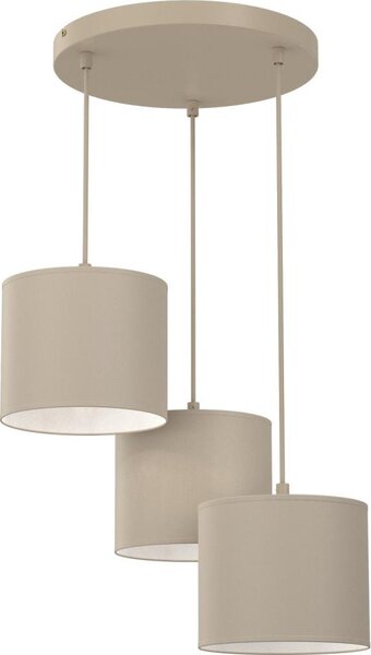 Lustr na lanku ARDEN 3xE27/15W/230V pr. 30 cm béžová