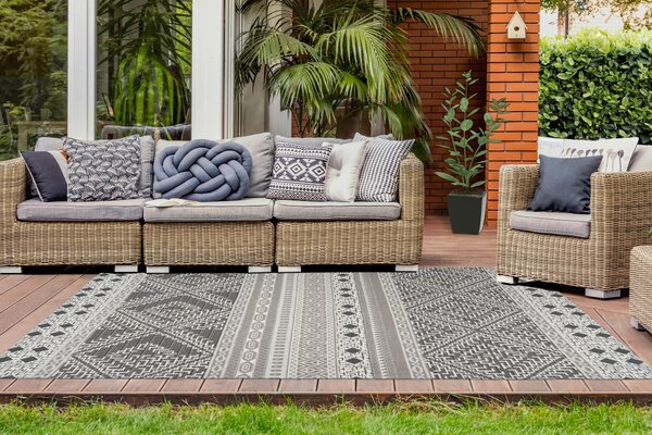 VENKOVNÍ KOBEREC, 80/150 cm krémová, šedohnědá - Online Only koberce & rohožky, Online Only