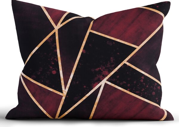 MK Lůžkoviny Bavlněný povlak na polštář Renforcé 70 x 90 cm - Marco vínové