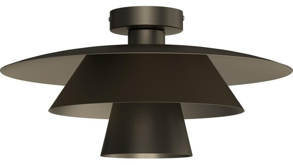 Stropní svítidlo PLATO 1xE27/15W/230V pr. 32 cm antracit