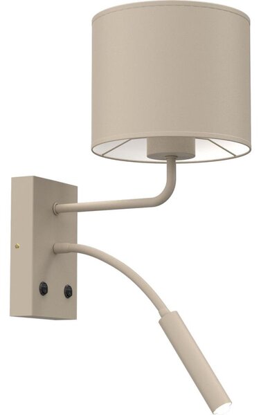 Nástěnná lampa ARDEN 1xE27/15W/230V + 1xG9/8W béžová