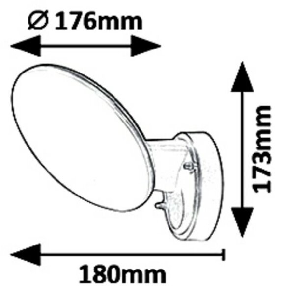 Rabalux venkovní nástěnné svítidlo Varna LED 12W IP54 8134