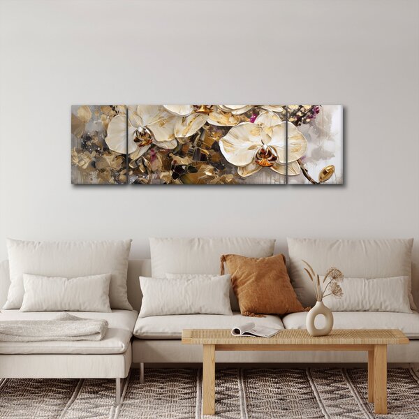 Obraz - Orchideje (170x50 cm)