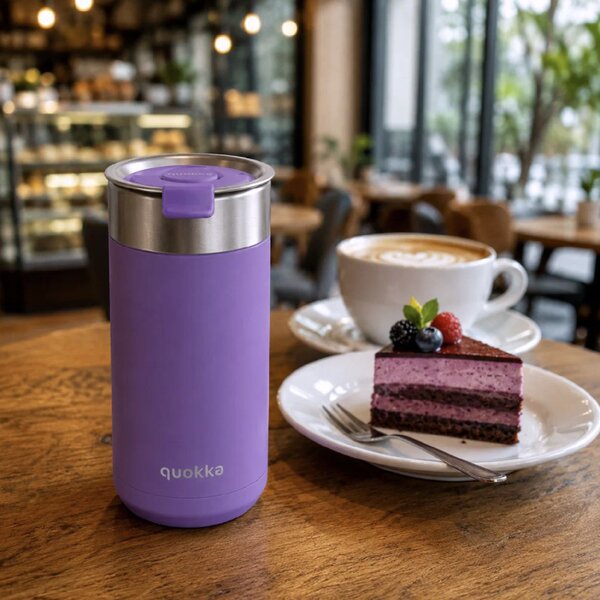 Quokka termohrnek se sítkem Boost Amethyst 400 ml
