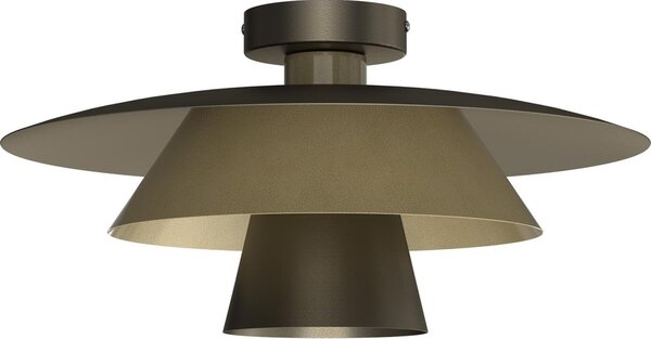 Stropní svítidlo PLATO 1xE27/15W/230V pr. 32 cm bronzová