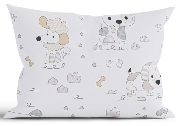 MK Lůžkoviny Bavlněný povlak na polštář Renforcé 50 x 70 cm - Psí pohoda