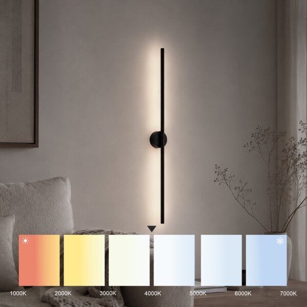 LED Nástěnné svítidlo LANA LED/7W/230V 4000K černá