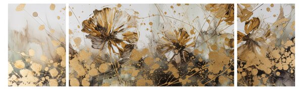 Obraz - Abstraktní květinová malba (170x50 cm)