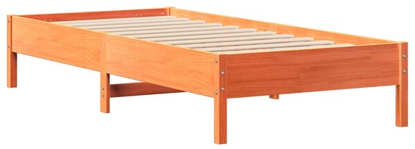 Postel bez matrace voskově hnědá 90 x 200 cm masivní borovice 3301721
