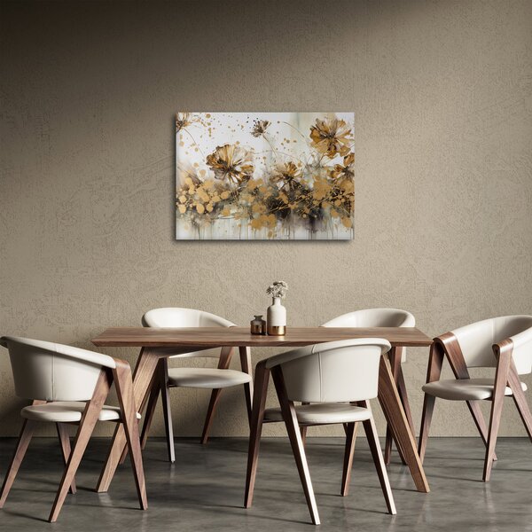 Obraz - Abstraktní květinová malba (70x50 cm)