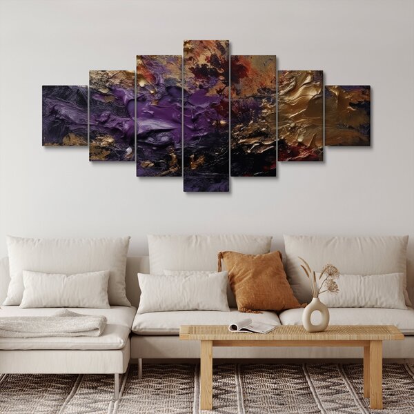 Obraz - Texturovaná abstrakce (210x100 cm)
