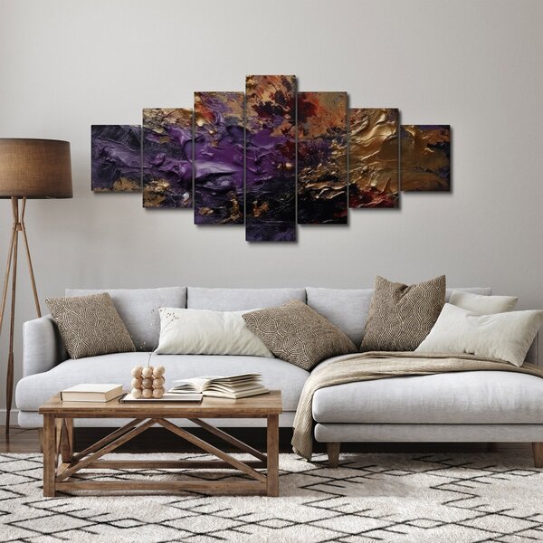 Obraz - Texturovaná abstrakce (210x100 cm)