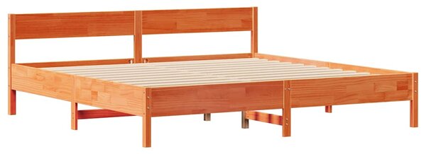 Postel bez matrace voskově hnědá 180 x 200 cm masivní borovice 3301742