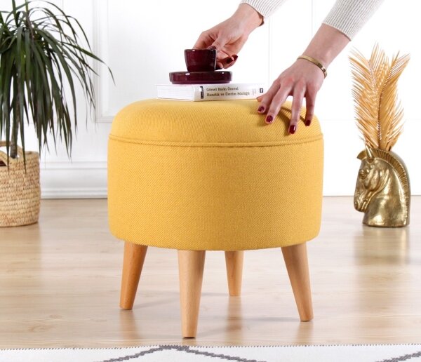 Taburet PIXI pr. 40 cm žlutá