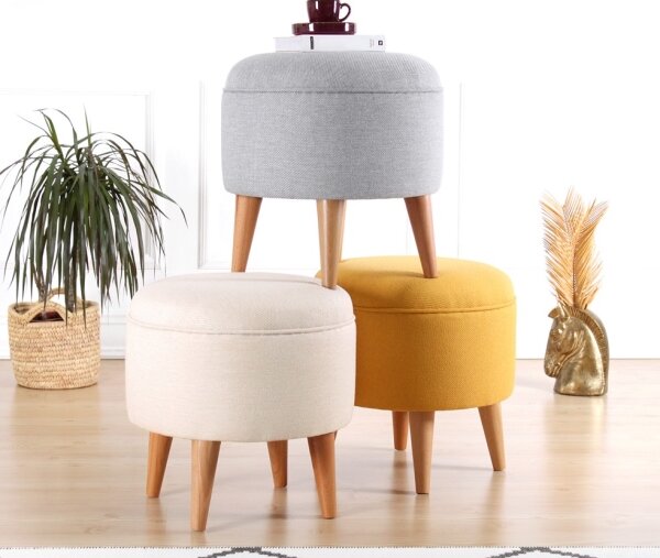 Taburet PIXI pr. 40 cm žlutá