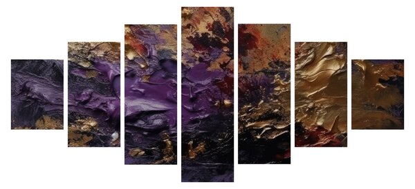 Obraz - Texturovaná abstrakce (210x100 cm)