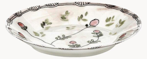 Sada hlubokých talířů z kostního porcelánu Midnight Flowers, 2 díly