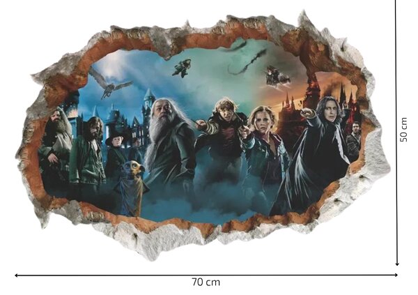 Samolepka na zeď - "Harry Potter" 50x70 cm
